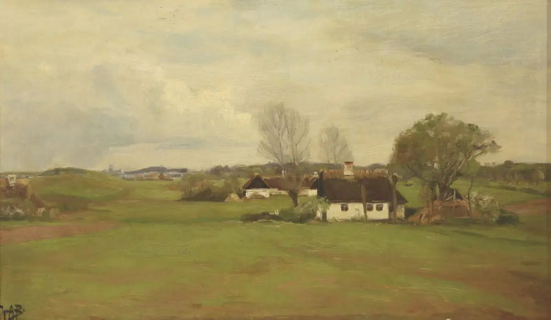 Landschaft mit Häusern - H. A. Brendekilde