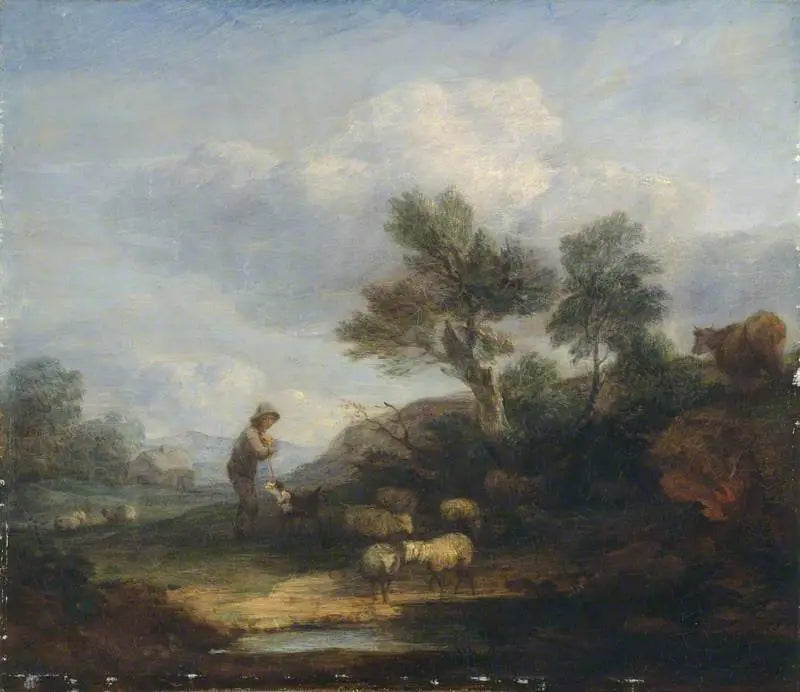 Landschaft mit Schafen - Thomas Gainsborough