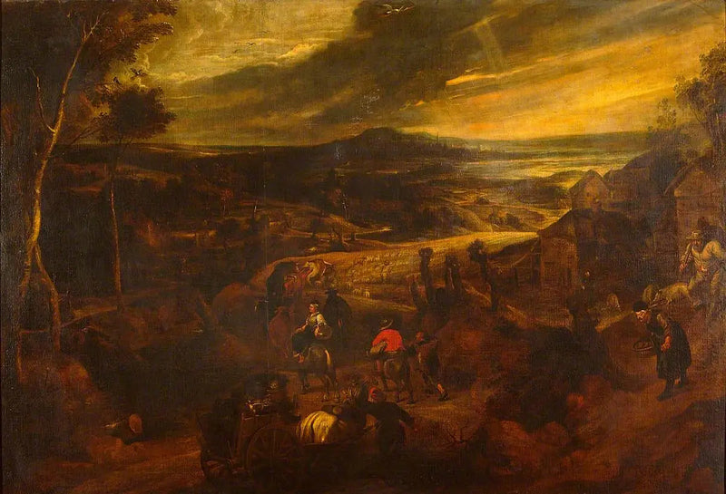 Landschaft mit Bauern - Peter Paul Rubens