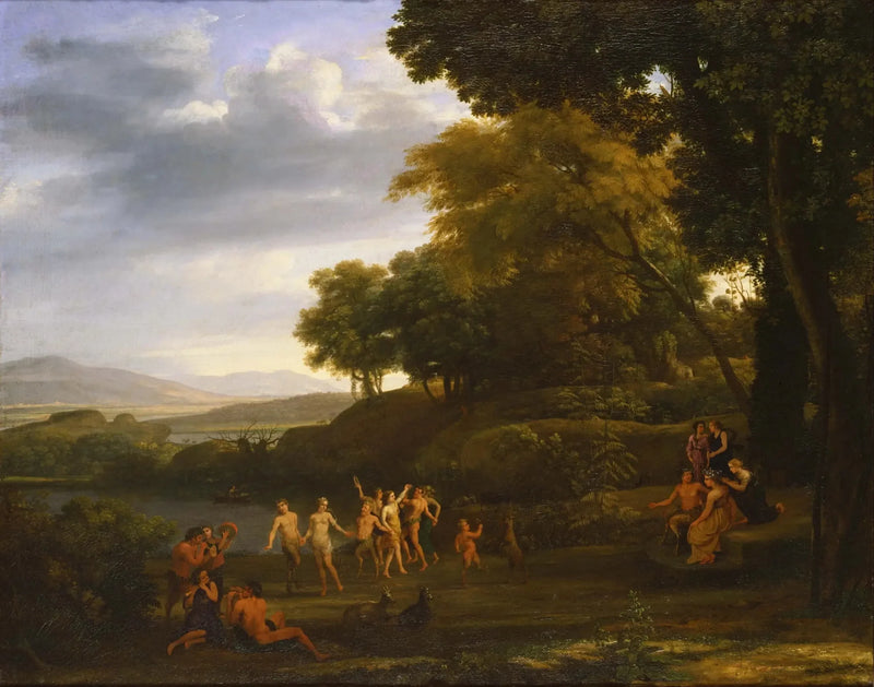 Landschaft mit Satyrn und tanzenden Nymphen - Claude Lorrain