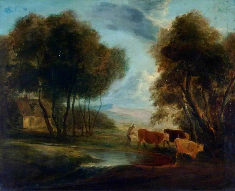 Landschaft mit Kühen - Thomas Gainsborough