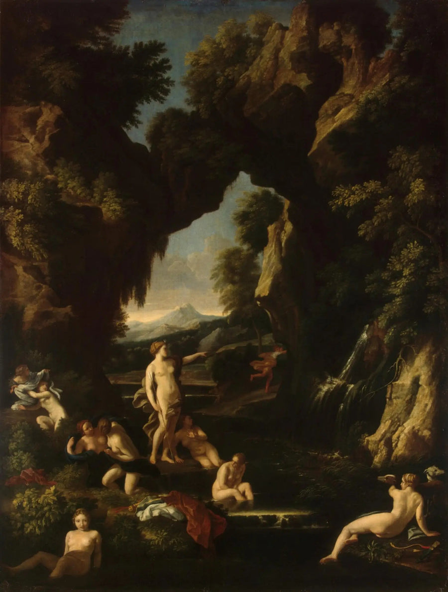 Landschaft mit Diana und Aktäon - Nicolas Poussin