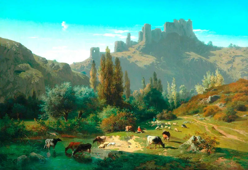 Landschaft mit Vieh - Rosa Bonheur