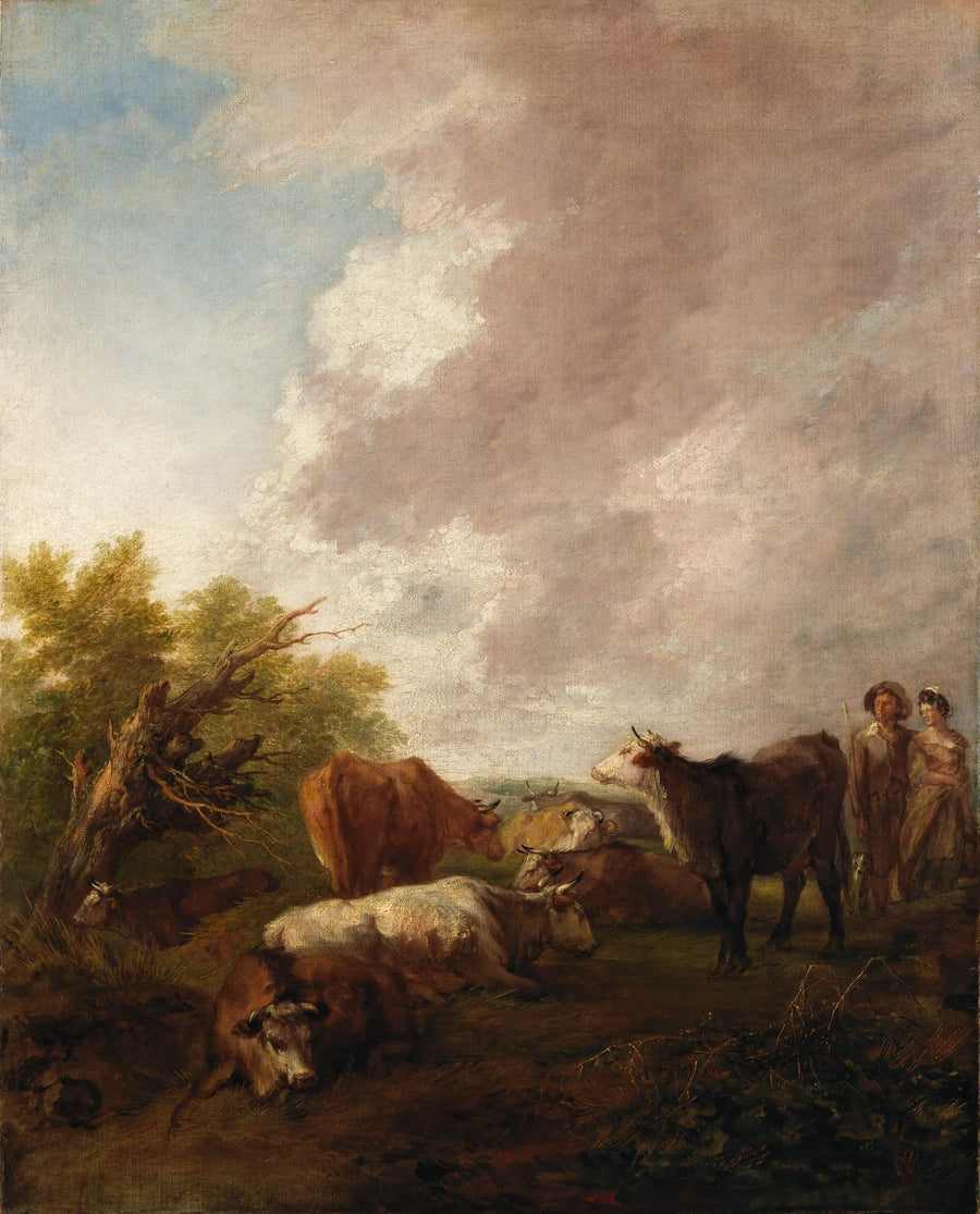 Landschaft mit Vieh - Thomas Gainsborough