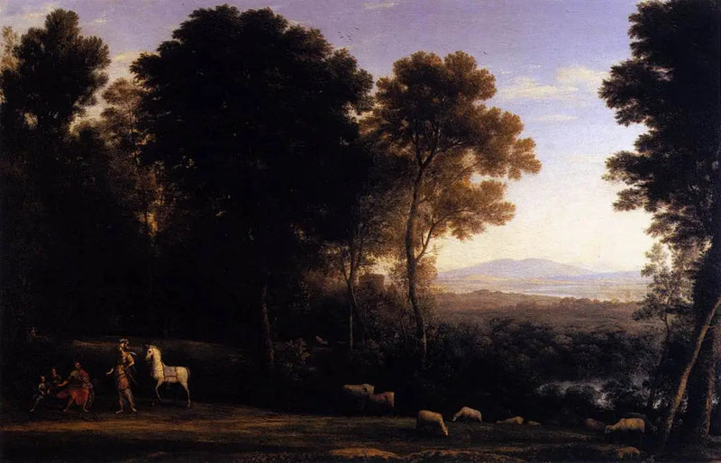 Landschaft mit Erminia im Gespräch mit dem alten Mann und seinen Söhnen - Claude Lorrain