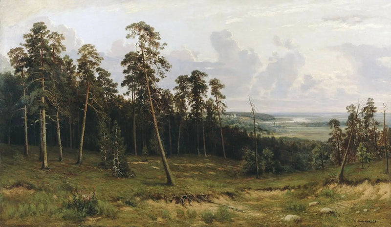 Landschaft mit Wald - Ivan Chichkine