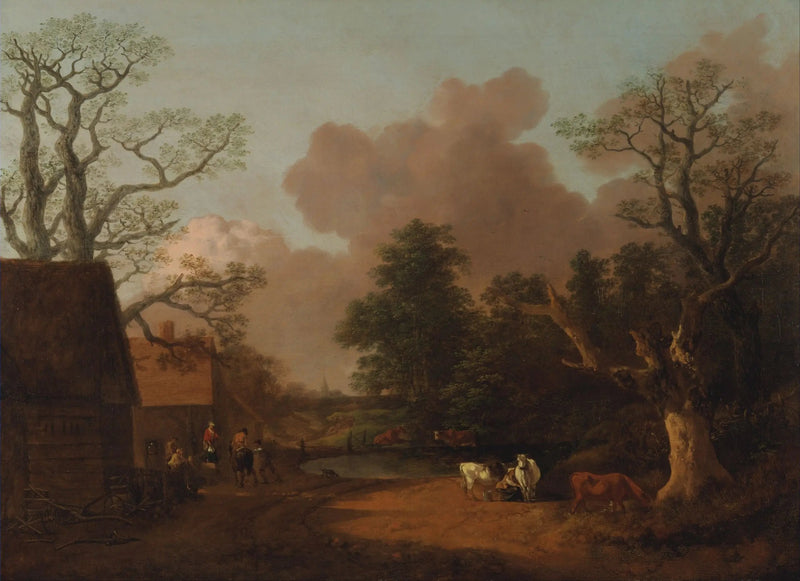 Landschaft mit der Milchfrau - Thomas Gainsborough