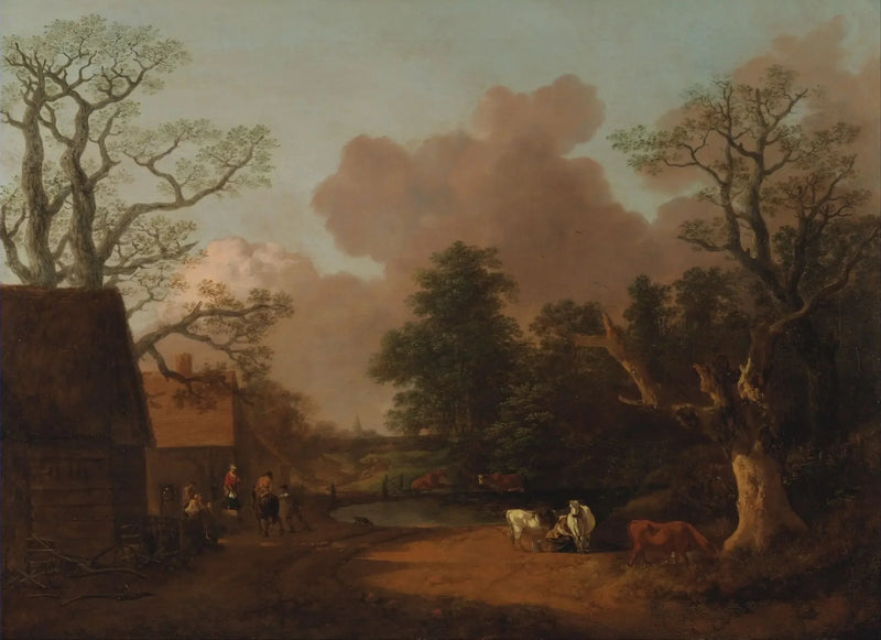 Landschaft mit der Milchfrau - Thomas Gainsborough
