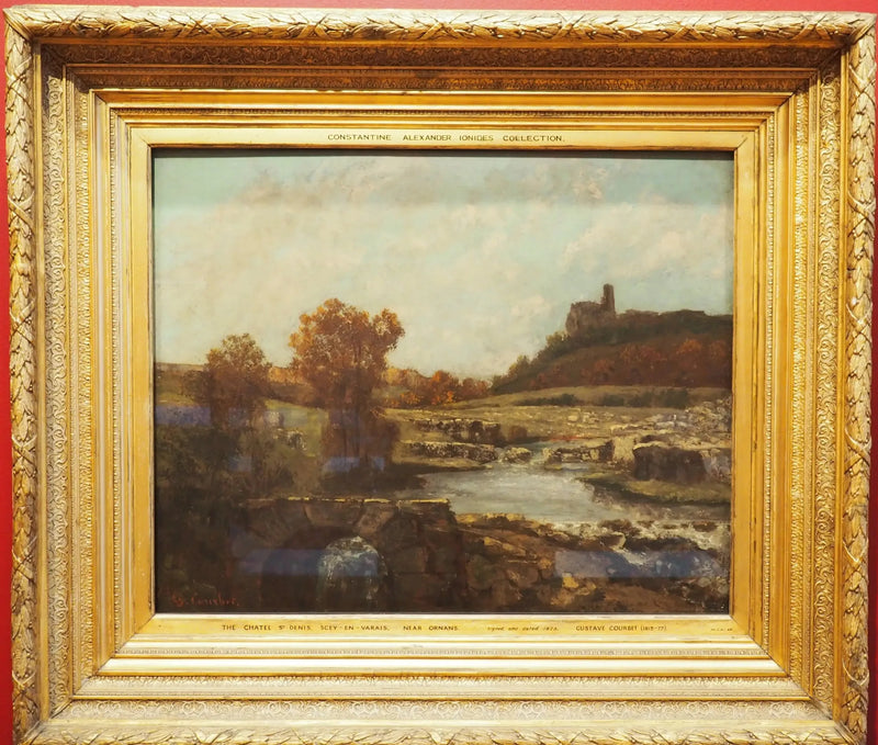 Landschaft mit Châtel St Denis, Scey-en-Varais - Gustave Courbet