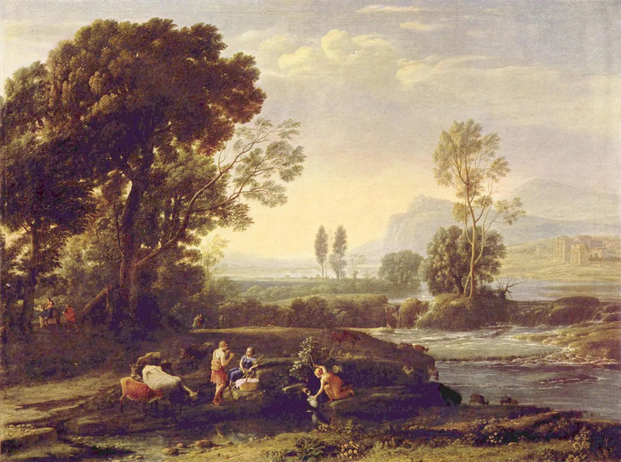 Landschaft mit der Ruhe während der Flucht nach Ägypten - Claude Lorrain