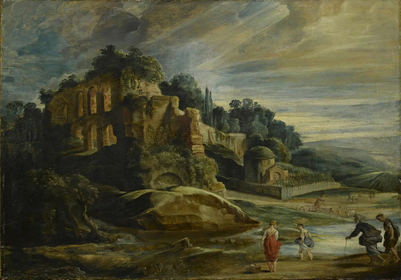 Landschaft mit den Ruinen des Palatinhügels - Peter Paul Rubens
