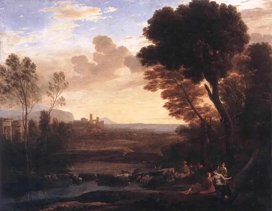 Landschaft mit Paris und Œnone - Claude Lorrain