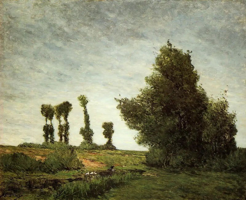 Landschaft mit Pappeln - Paul Gauguin