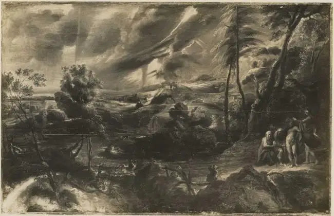 Landschaft mit Philemon und Baucis - Peter Paul Rubens