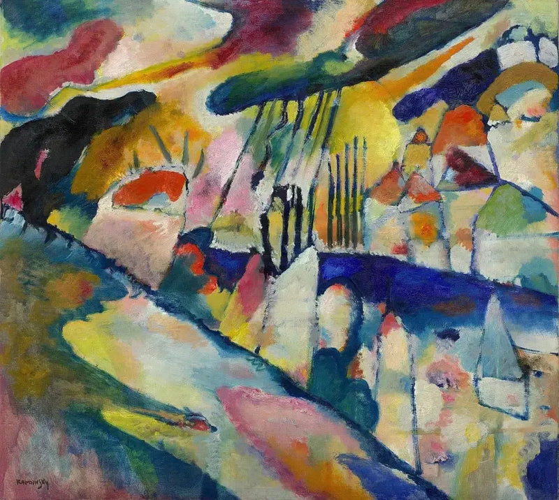 Landschaft mit Regen - Vassily Kandinsky