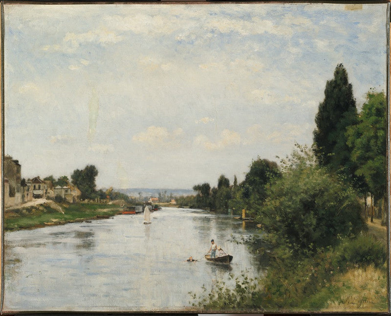 Landschaft mit Fluss - Stanislas Lépiné
