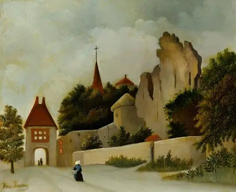 Landschaft mit Ruinen - Henri Rousseau