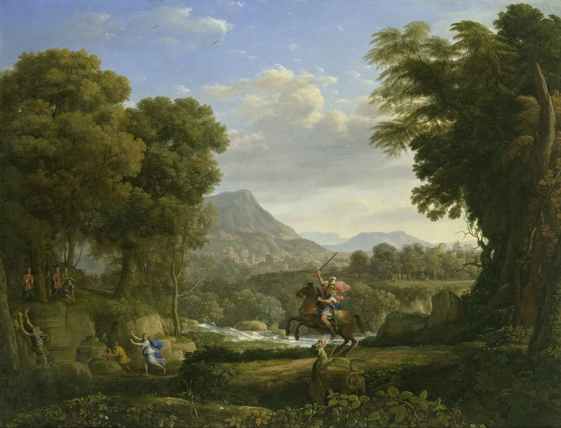 Landschaft mit Sankt Georg und dem Drachen - Claude Lorrain