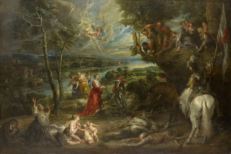 Landschaft mit dem heiligen Georg und dem Drachen - Peter Paul Rubens
