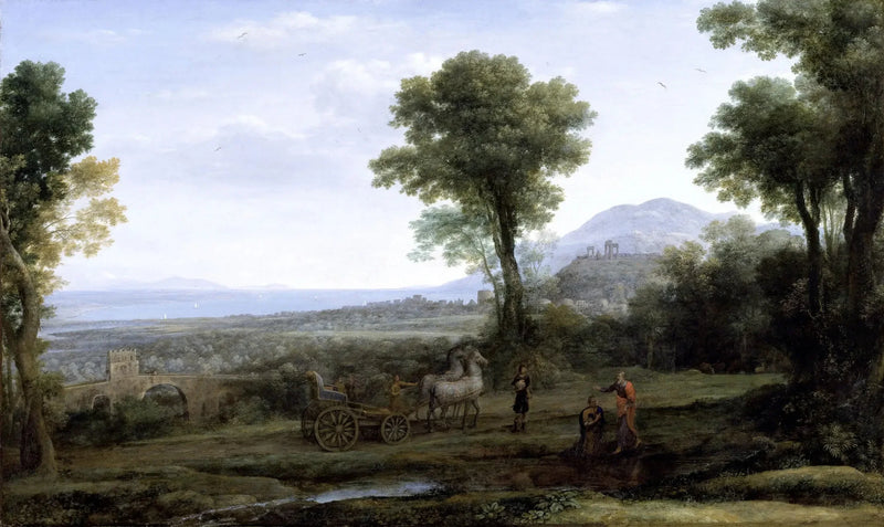 Landschaft mit dem heiligen Philipp, der den Eunuchen tauft - Claude Lorrain