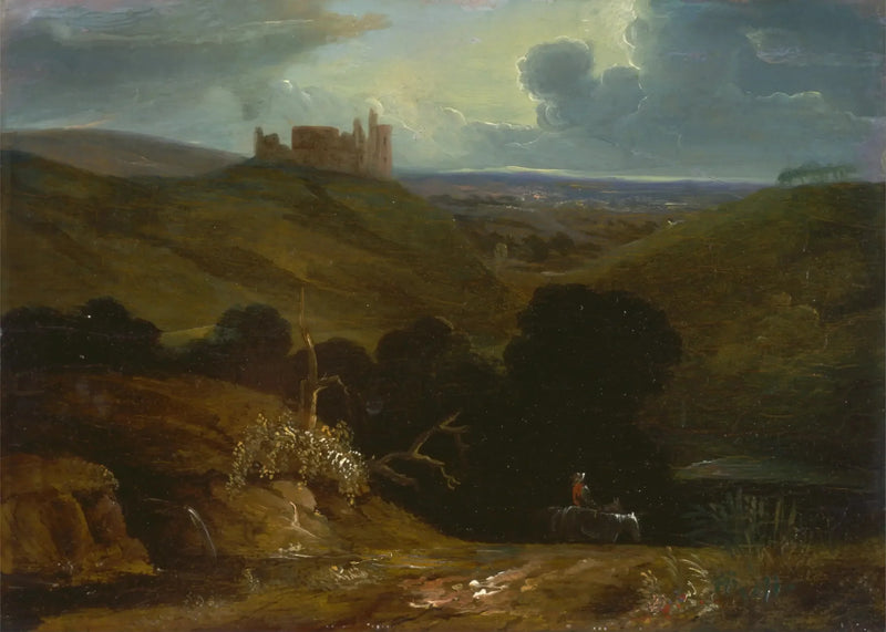 Landschaft mit einem Schloss - John Martin