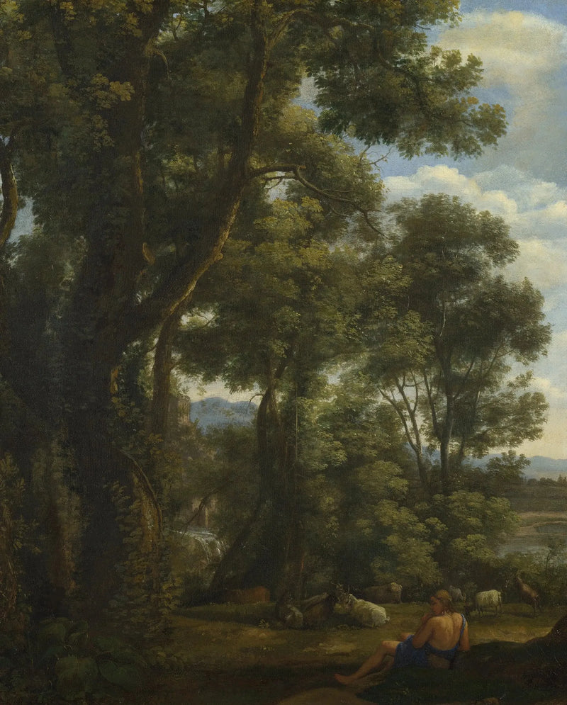 Landschaft mit einem Ziegenhirten und Ziegen - Claude Lorrain