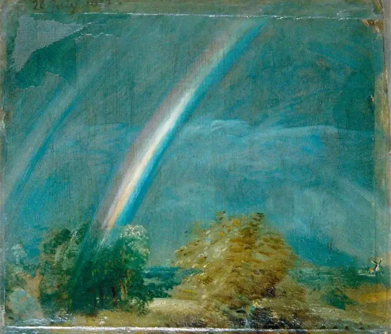 Landschaft mit doppeltem Regenbogen - John Constable