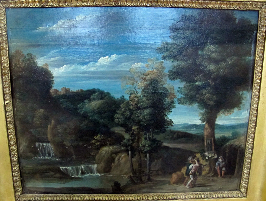 Landschaft mit einem Einsiedler - Domenichino