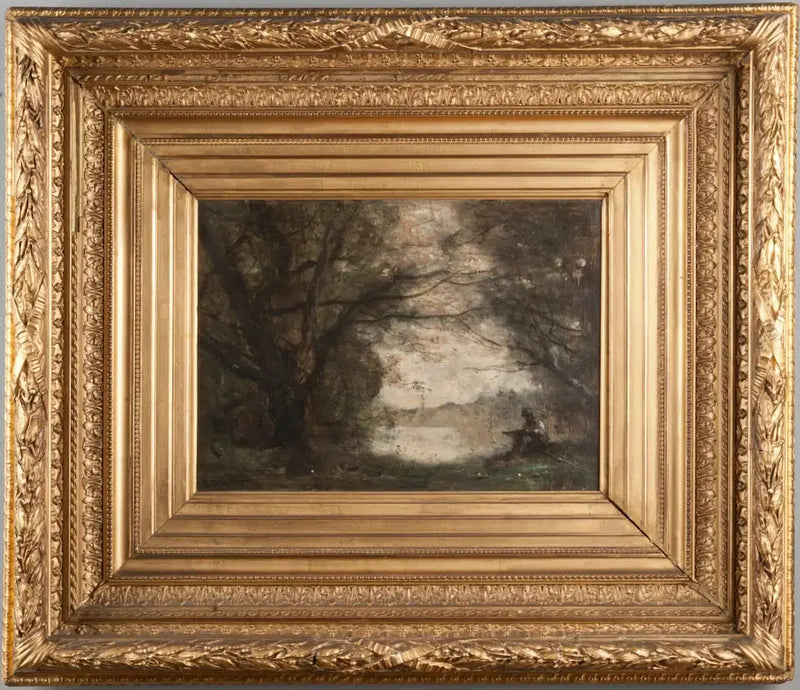 Landschaft mit einem Jungen beim Zeichnen - Jean-Baptiste Camille Corot