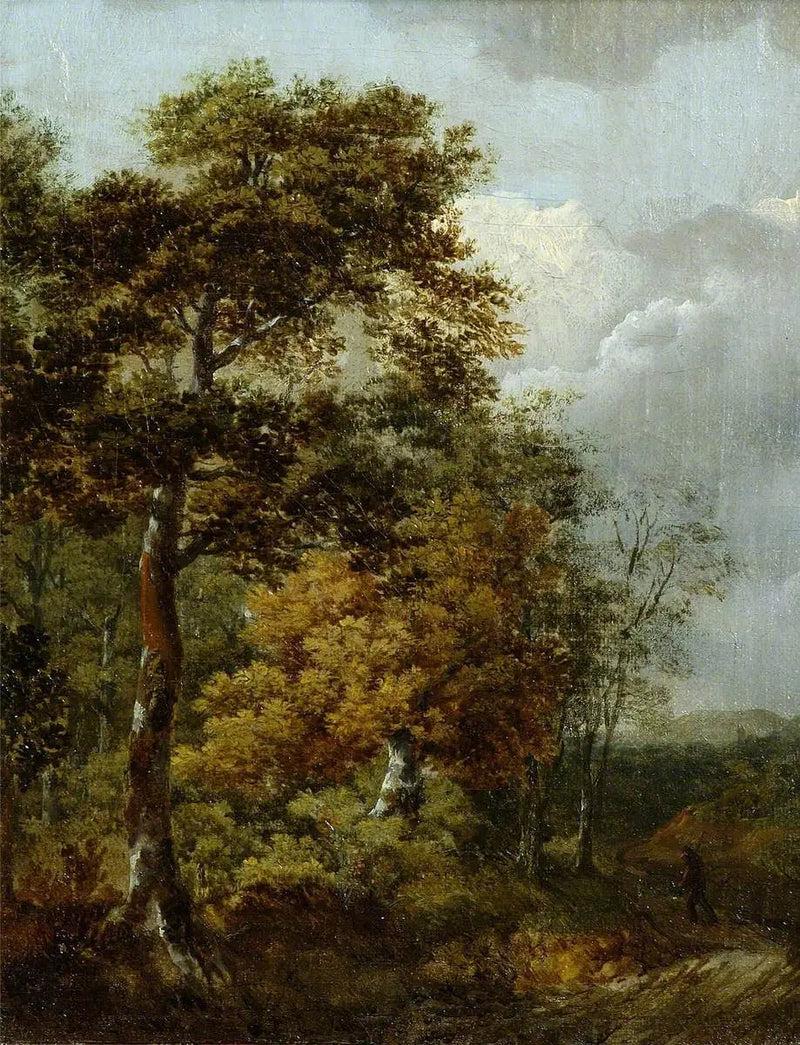 Landschaft mit einem Bauern auf einem Weg - Thomas Gainsborough
