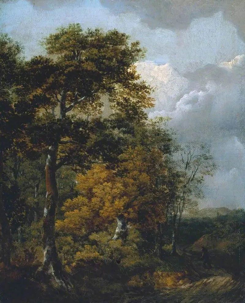 Landschaft mit einem Bauern auf einem Weg - Thomas Gainsborough