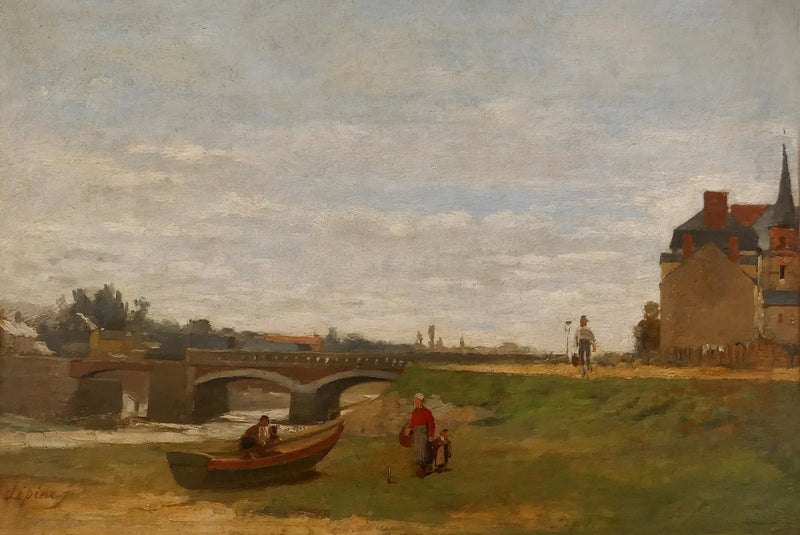 Landschaft mit einer Brücke - Stanislas Lépiné