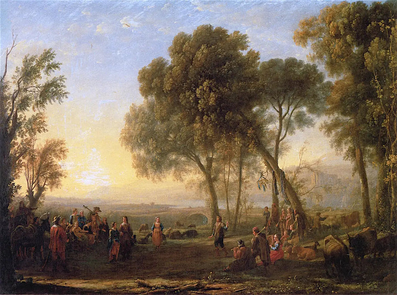 Landschaft mit einer Country-Tanz - Claude Lorrain
