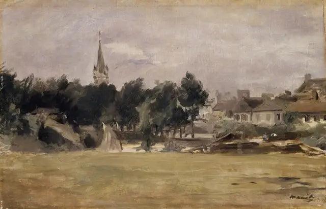Landschaft mit einer Dorfkirche - Édouard Manet