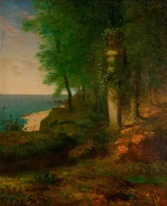 Landschaft mit einer terminalen Figur - Jean-François Millet