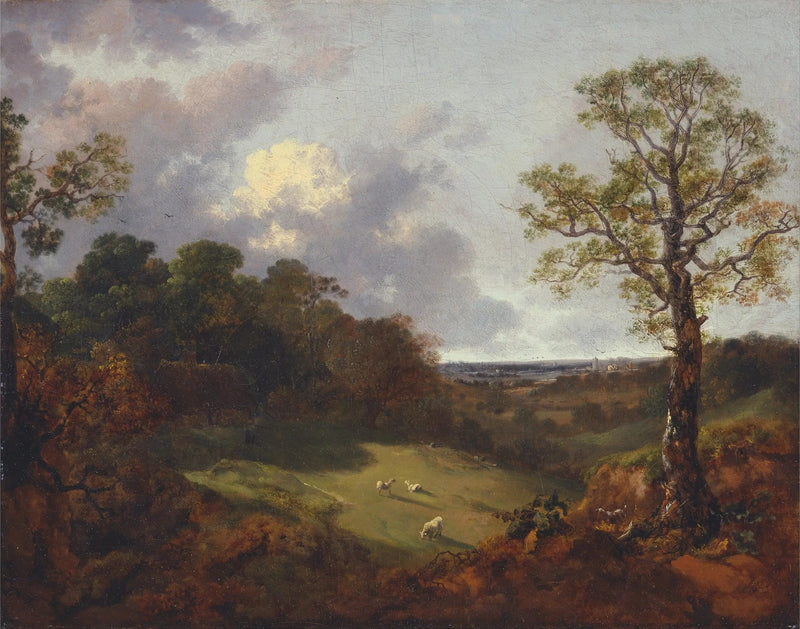 Waldlandschaft mit einer Hütte und einem Hirten - Thomas Gainsborough
