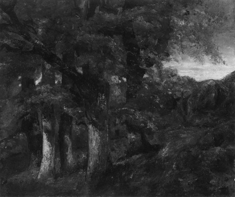 Waldlandschaft - Gustave Courbet