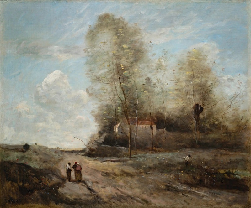 Ländliches Landschaftsbild - Jean-Baptiste Camille Corot