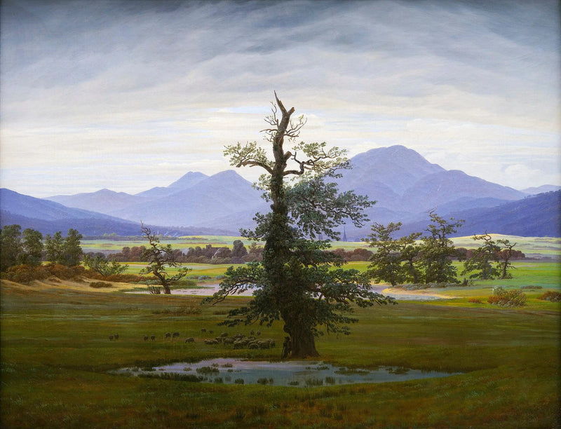 Ländliche Landschaft, am Morgen - Caspar David Friedrich