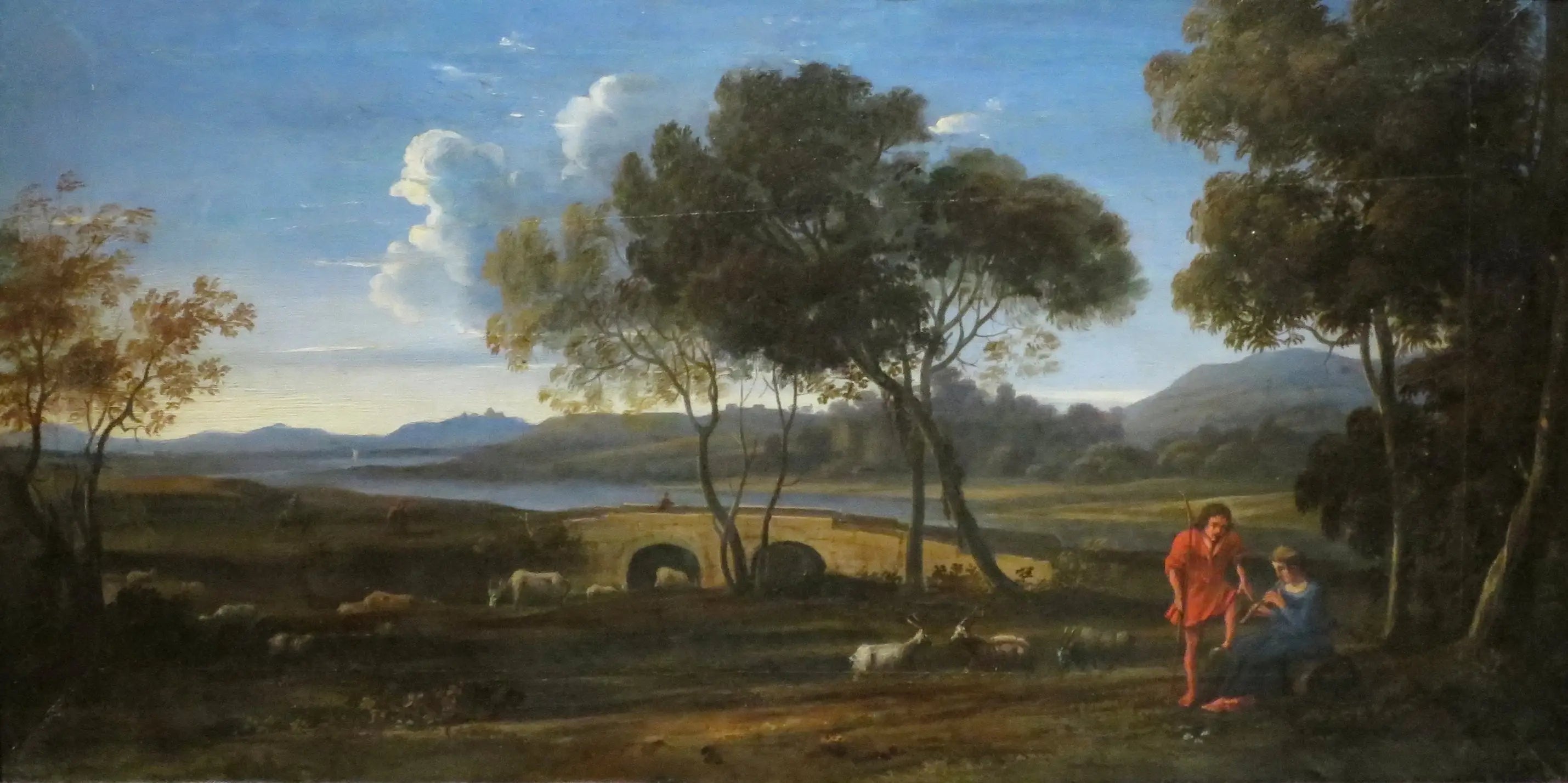 Paysage classique - Claude Lorrain image 1 copie peinte à la main à l’huile