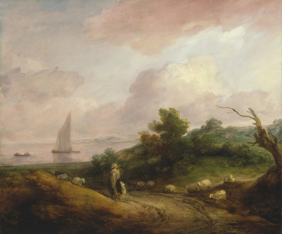 Küstenlandschaft mit einem Hirten und seiner Herde - Thomas Gainsborough