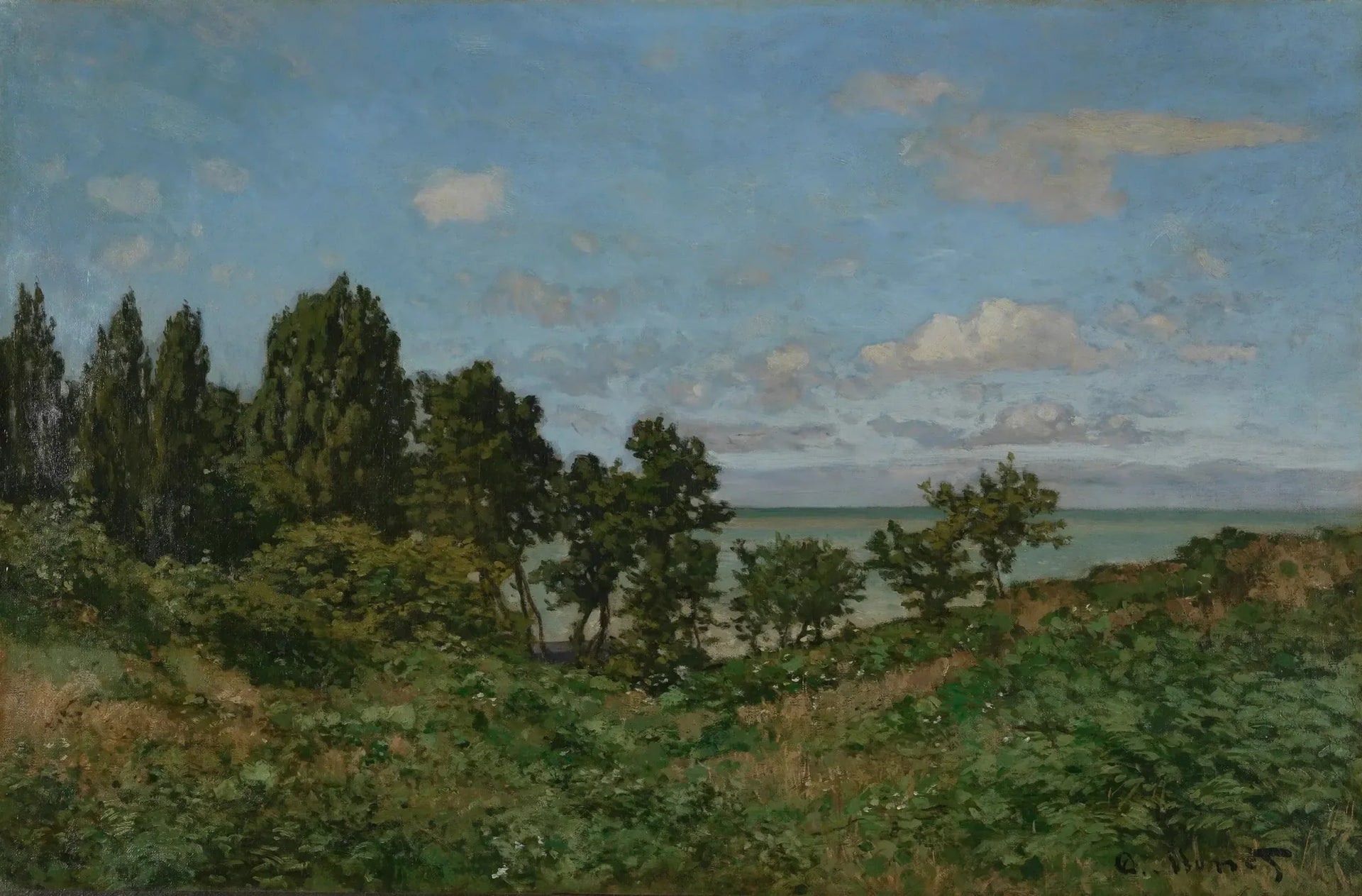 Paysage côtier - Claude Monet image 1 tableau peint à l’huile sur toile