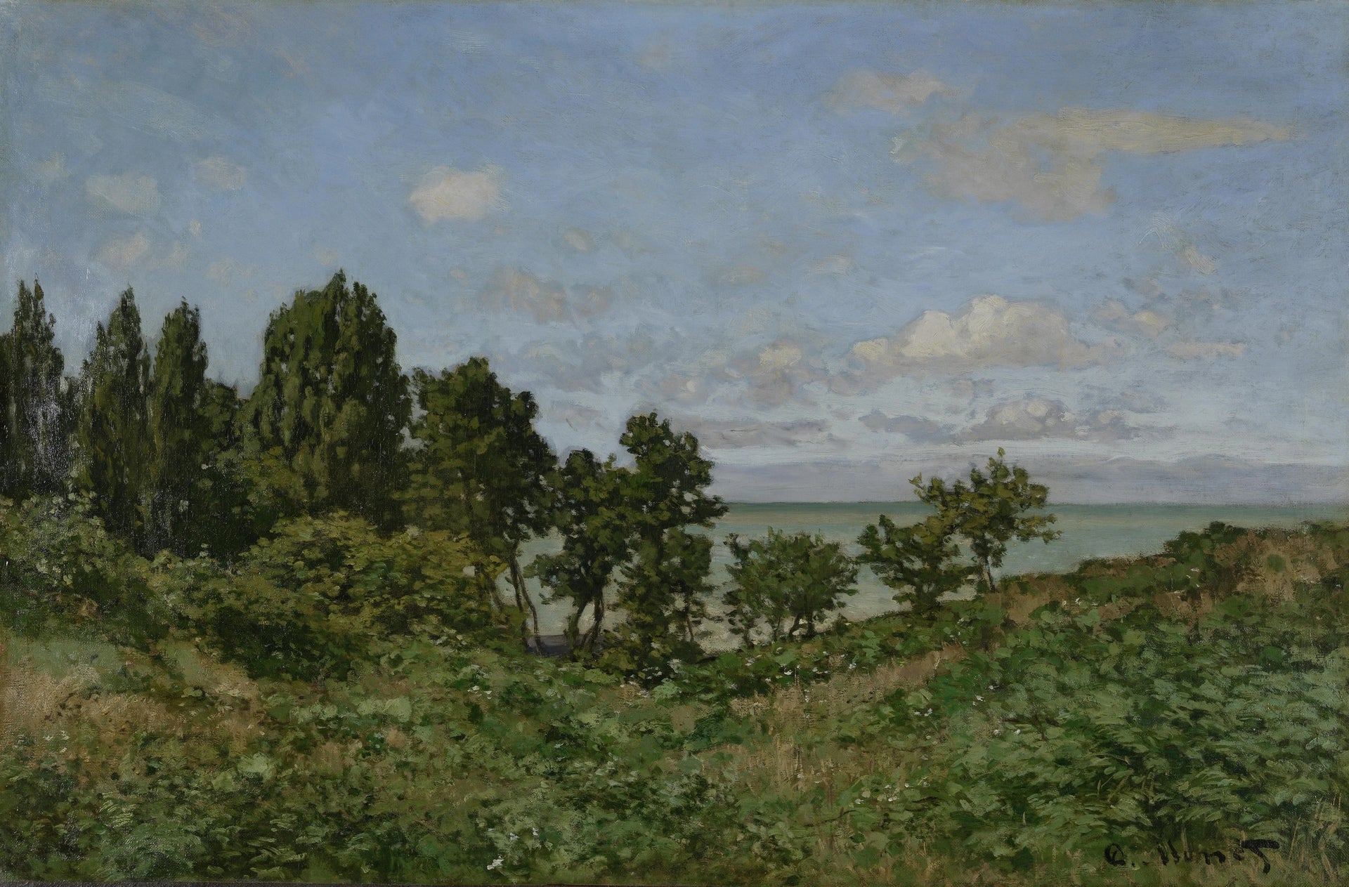 Paysage côtier W23 par Claude Monet, vers 1864, Van Gogh Museum
