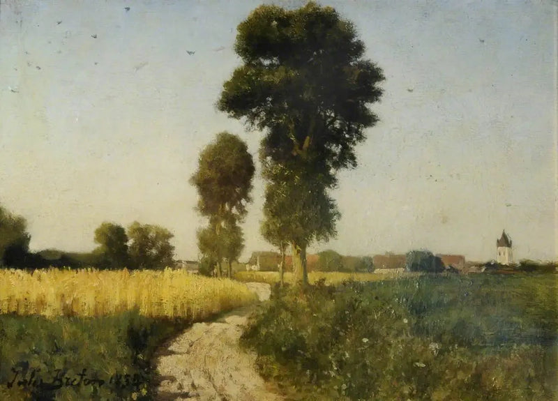 Landschaft, Courrières, Frankreich - Jules Breton