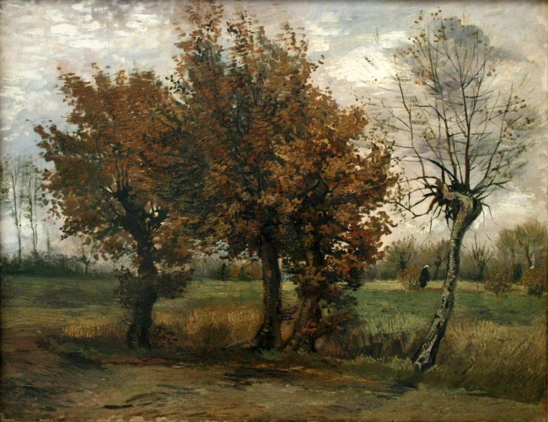 Herbstlandschaft mit vier Bäumen - Vincent van Gogh