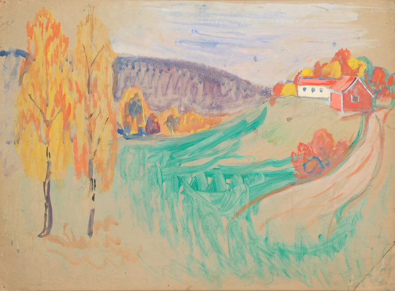 Herbstlandschaft - Edvard Munch