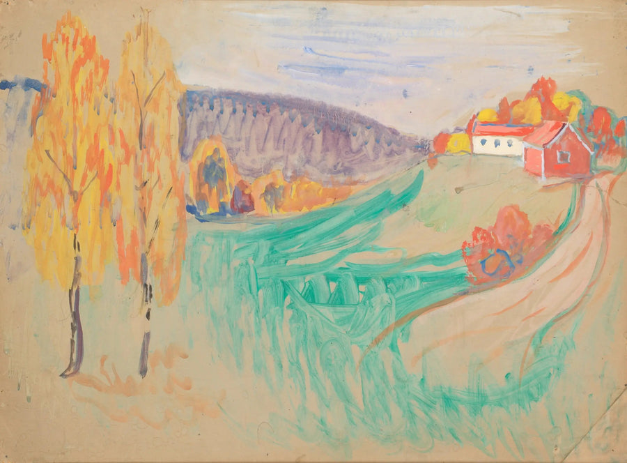 Herbstlandschaft - Edvard Munch