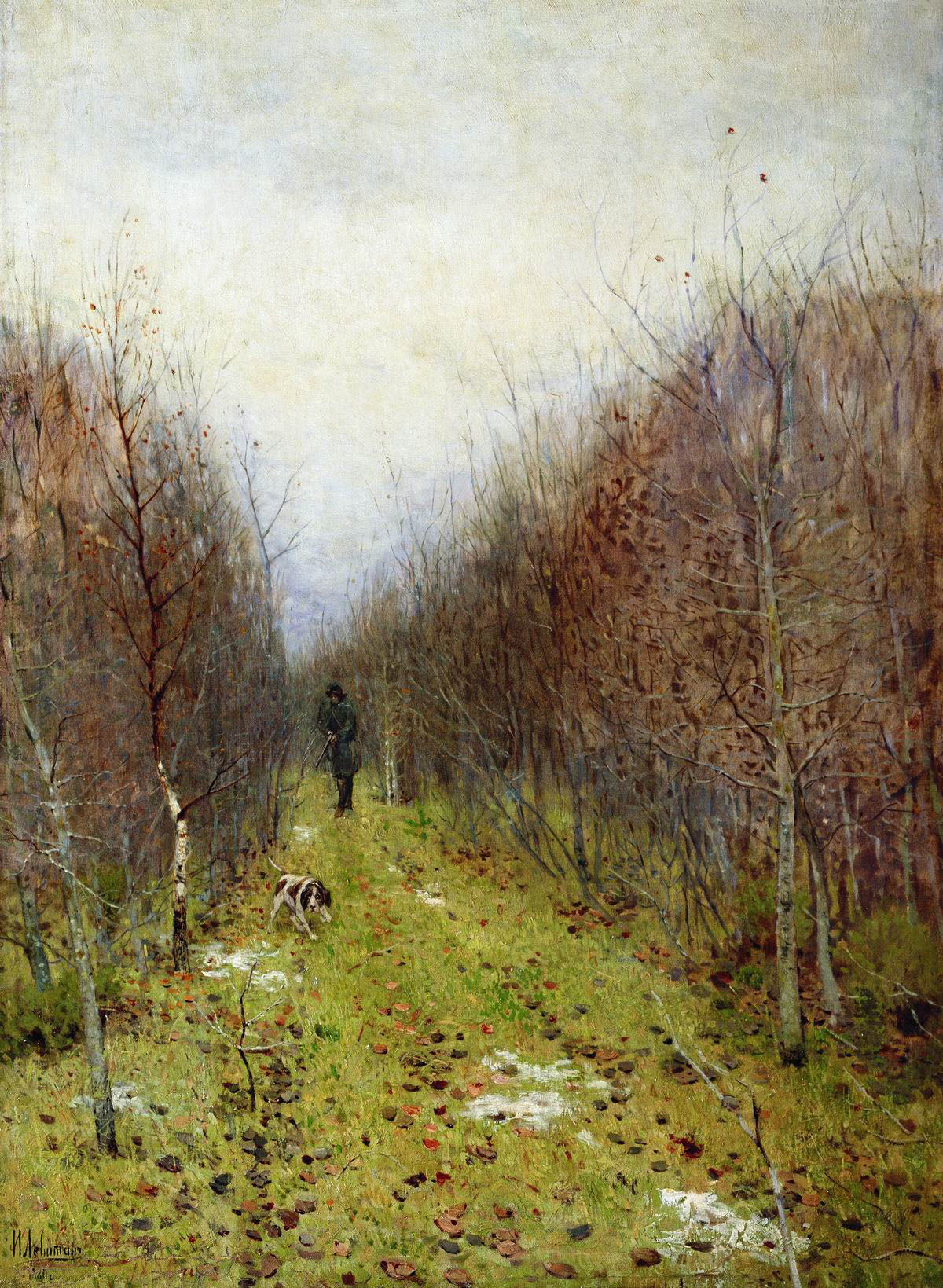 Paysage d'automne - Isaac Levitan image 1 copie peinte à la main à l’huile