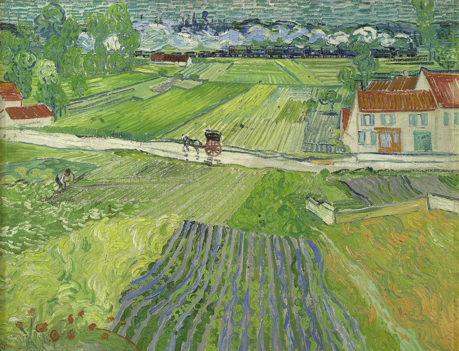 Landschaft von Auvers nach dem Regen - Vincent van Gogh