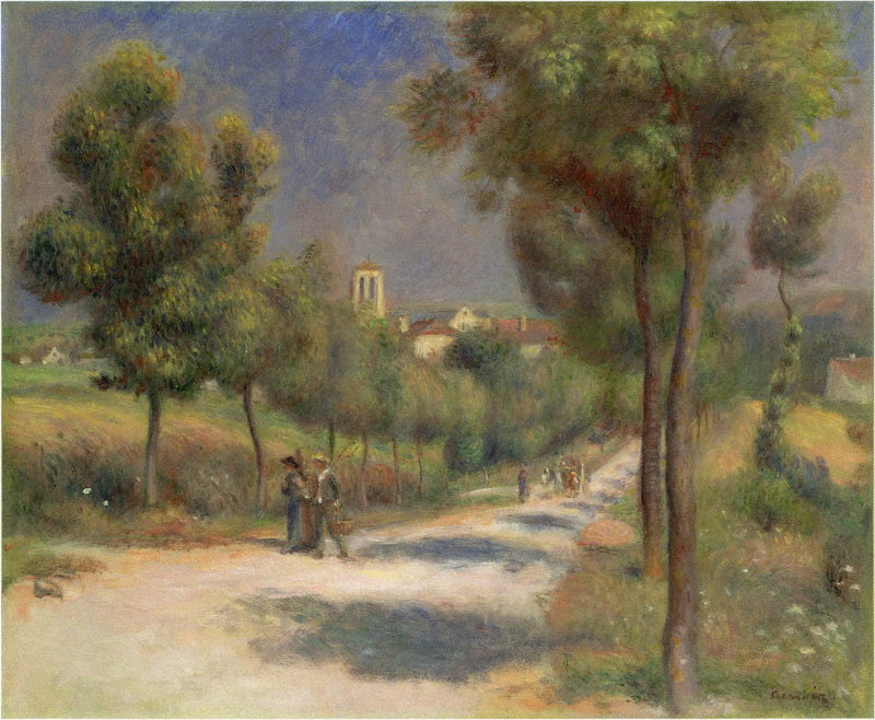Landschaft von Essoyes, früh am Morgen - Pierre-Auguste Renoir